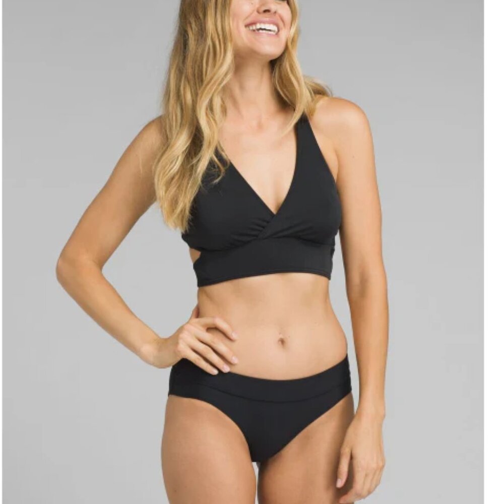 prAna Ramba Swim Bottom | Size S | NWT | Black | Mid-Rise Full Coverage
